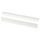 Modern white kitchen handles. Minimalist design, made of aluminium.