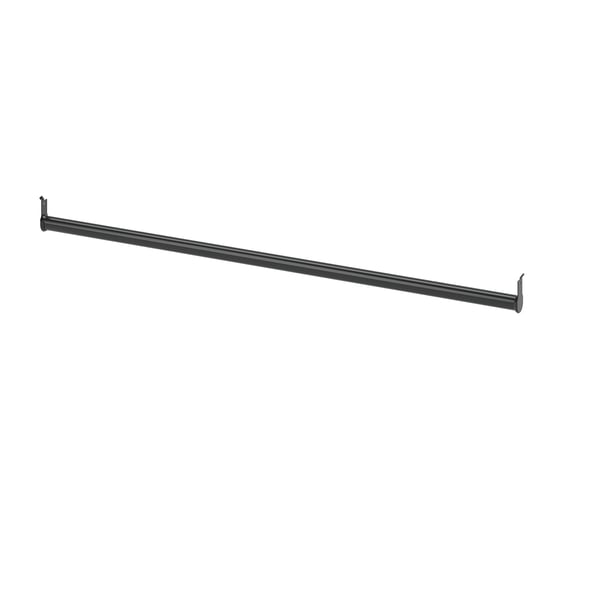 BOAXEL dark grey steel clothes rail; simple, flat design.