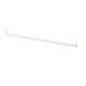 A white BOAXEL clothes rail, a steel bar with l-shaped ends for easy mounting, ideal for organising and hanging clothes.