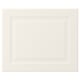 A white BODBYN kitchen cabinet with a bevelled panel design.