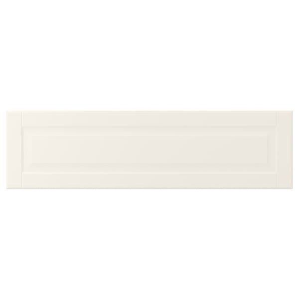 BODBYN off-white cabinet, rectangular, bevelled panels, fiberboard.