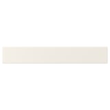 Off-white BODBYN kitchen cabinet with bevelled panels. Lacquered fiberboard finish.