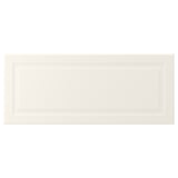 A white BODBYN cabinet door with a classic, bevelled design and smooth surface.