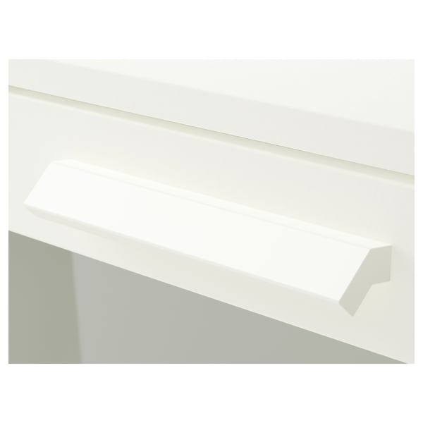 Frosted glass top drawer chest, sleek design, smooth drawers, safe and organised storage.