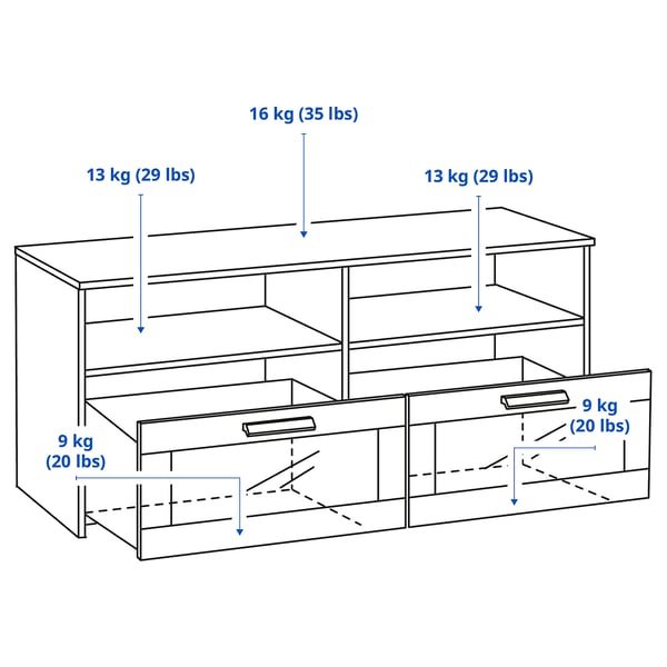 Illustration with measurements for the product: BRIMNES.