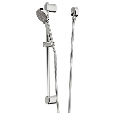 BROGRUND chrome shower system with spray functions & rail