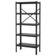 BROR Shelving unit, black, 33 1/2x15 3/4x74 3/4 "