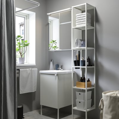 ENHET Bathroom, white, 18 "