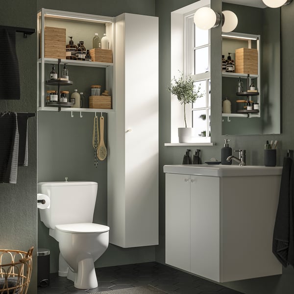 ENHET Bathroom, white, 24 "