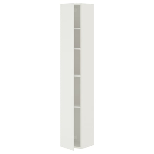 ENHET High cabinet with doors, white, 12x12 5/8x72 "