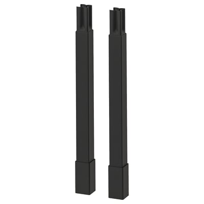 ENHET black legs, modern design, metal material, for bathroom stability.