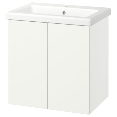 ENHET / TVÄLLEN Vanity with doors, white, 25 1/2x19 1/8x26 "