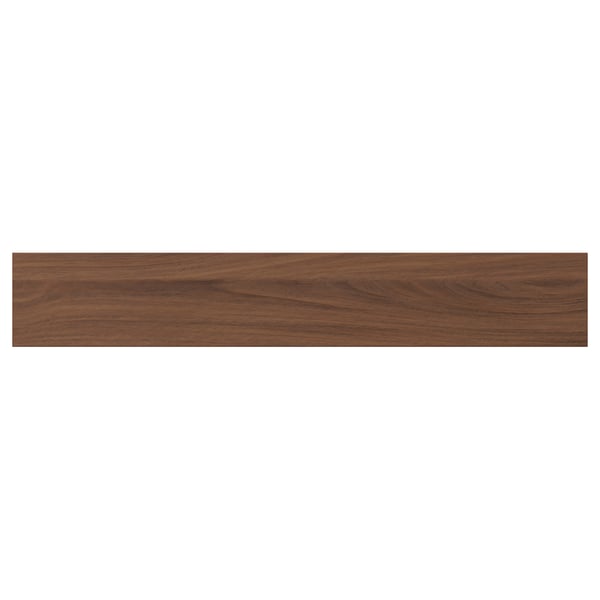Brown walnut-colored wooden panel, rectangular with subtle grain texture.