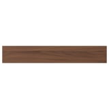 Brown walnut-colored wooden panel, rectangular with subtle grain texture.