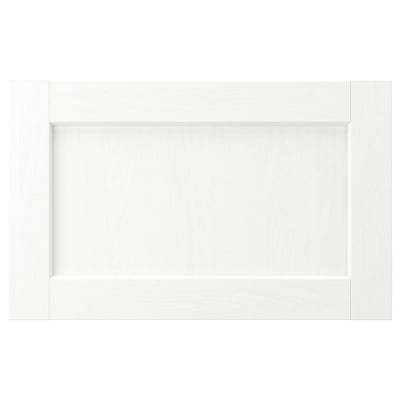 White ENKÖPING cabinet with wood-like foil, simple rectangular design.