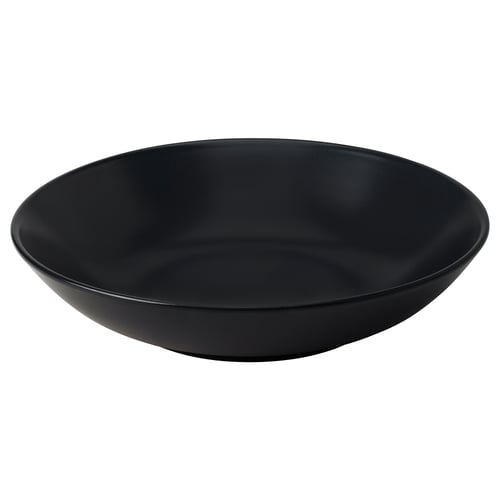 FÄRGKLAR Deep plate/bowl, matte dark gray, 9 "
