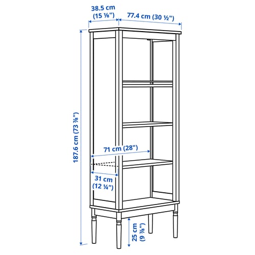 Illustration with measurements for the product: FÄRJKARL.