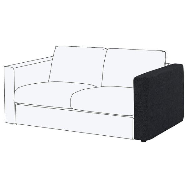 FINNALA 2-seat sofa, light grey, modern, minimalist design with sleek lines and clean edges.