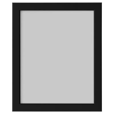 Black FISKBO picture frame, rectangular with plain design, suitable for wall or table display.