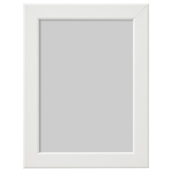 White FISKBO picture frame, rectangular, simple design.