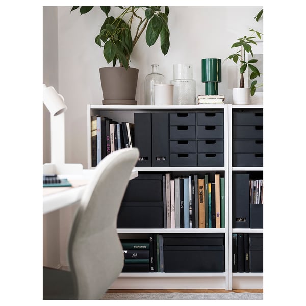 FJÄDERHARV Mini chest with 2 drawers, anthracite, 6 ¼x9 ¾ "