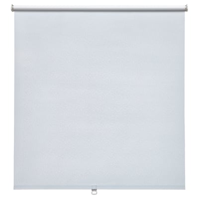 FÖNSTERBLAD roller blind, light grey, soft-touch polyester, rectangular, cordless design.