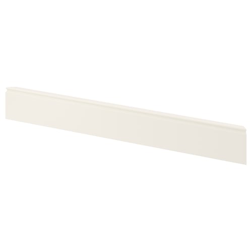 White FÖRBÄTTRA kitchen plinth, fiberboard, straight edge.