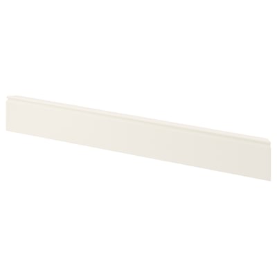 White FÖRBÄTTRA kitchen plinth, fiberboard, straight edge.
