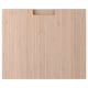 A natural bamboo drawer front with integrated handles. Its part of the ikea FRÖJERED collection.