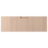 FRÖJERED bamboo drawer, honey tone, modern handle, rectangular shape.
