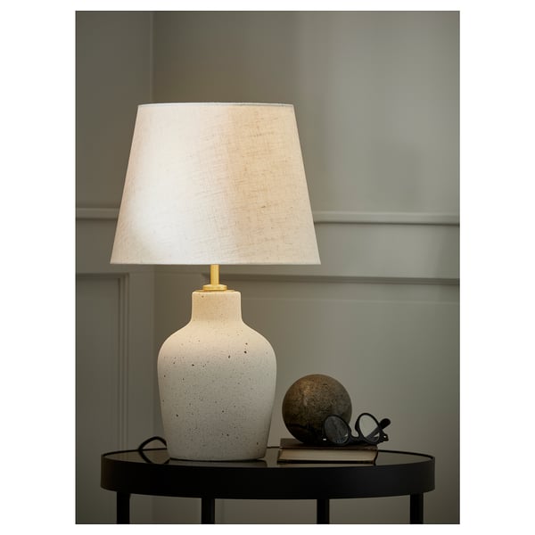 FRÖTORP Side table, anthracite marble effect/black glass, 18 7/8 "