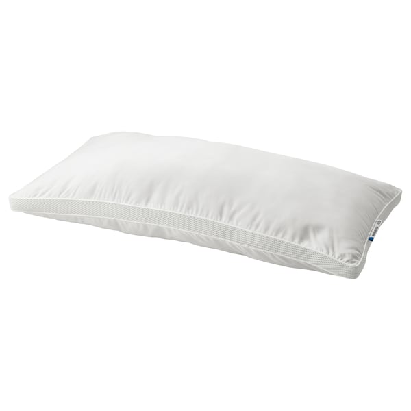 GAFFELKLOCKA pillow, white, breathable, high for back/side sleepers.
