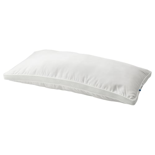 GAFFELKLOCKA pillow, white, breathable, high for back/side sleepers.