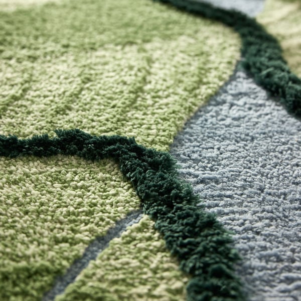GREJSIMOJS Rug, high pile, green, 5 ' 0 "x7 ' 1 "