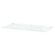 GULLABERG glass shelf, clear, rectangular, four supports.