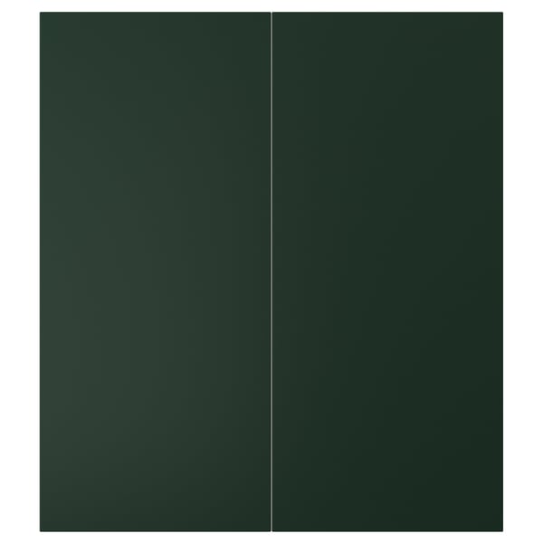 Image shows HAVSTORP cabinet in deep green, rectangular shape, smooth surface.