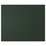 Dark green rectangular panel; smooth finish; modern minimalist design.