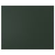 Dark green rectangular panel; smooth finish; modern minimalist design.