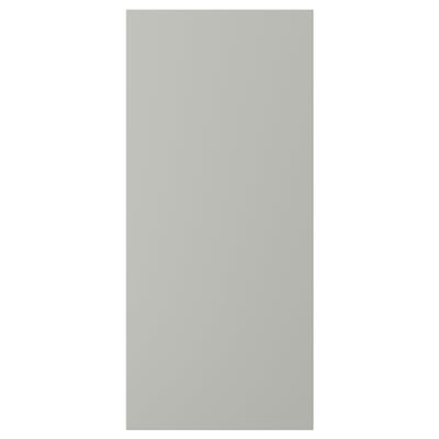 HAVSTORP light grey kitchen cabinet door, rectangular, smooth surface.