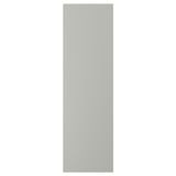 A vertical, light grey rectangular panel with smooth edges, representing HAVSTORP kitchen cabinet doors.