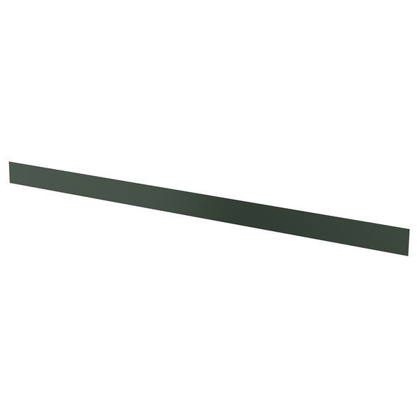 HAVSTORP deep green kitchen front; rectangular, smooth, modern.