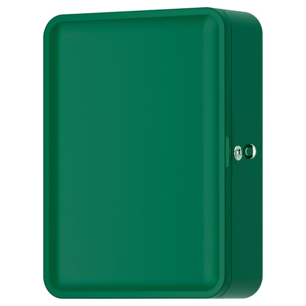 HUSBYÅN Wall cabinet, dark green, 11x4 3/8x14 3/4 "