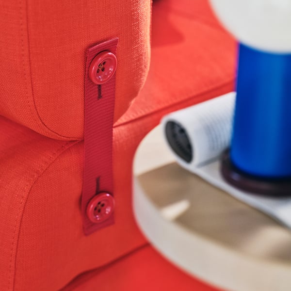 IKEA PS 2026 Chair bed, Skiftebo bright orange
