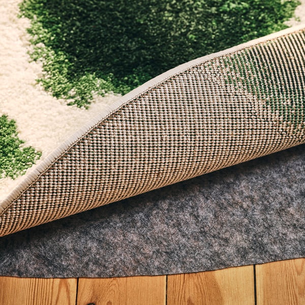 IKEA PS 2026 Rug, low pile, oval/green off-white, 6 ' 7 "x8 ' 9 "