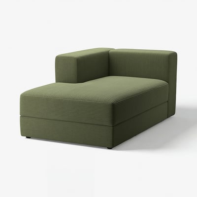 Green JÄTTEBO modular sofa with corner chaise, modern design.