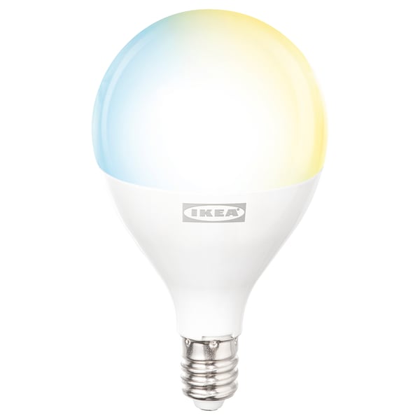 KAJPLATS LED bulb E12 800 lumen, smart white spectrum/globe/opal white, 2 "