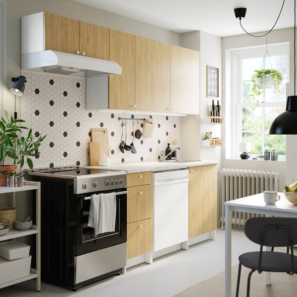 KNOXHULT Kitchen, oak effect, 93x24x88 "