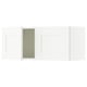 KNOXHULT white kitchen cabinets provide storage. Melamine covered, wipe-clean, traditional appeal, wall mounted.