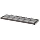 KOMPLEMENT grey organiser tray with felt dividers for closet storage.
