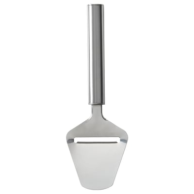 KONCIS silver cheese slicer, sleek design, stainless steel blade and handle, dishwasher safe.